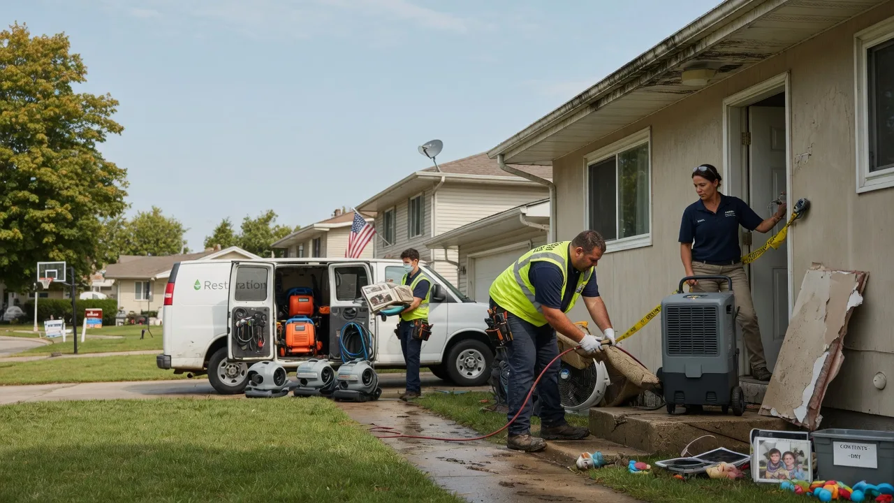 Water Damage Restoration in Dow, IL near me